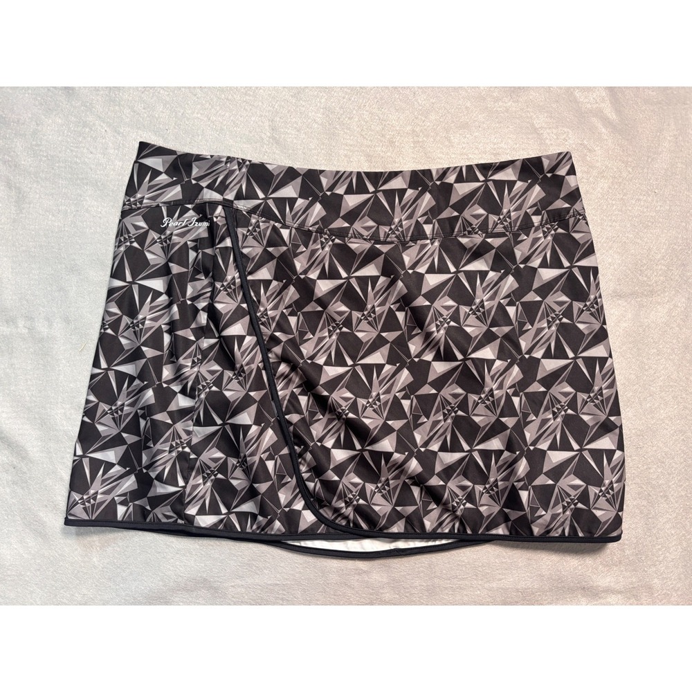 Pearl Izumi Athletic Wrap Skirt XXL Black Grey‎ Geometric Prism Sporty Active